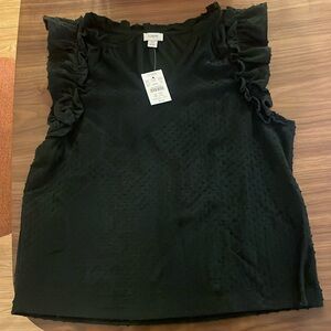 NWT Black J. Crew Sleeveless Top SIZE MEDIUM